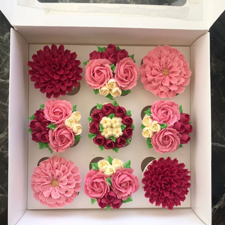 9 bölmeli Pencereli Cupcake Taşıma Kutusu 