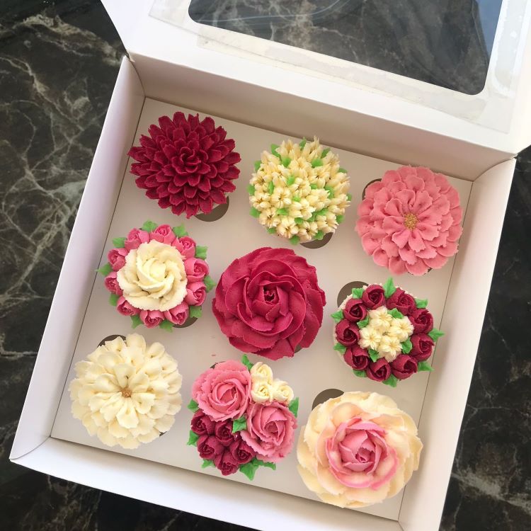 9 bölmeli Pencereli Cupcake Taşıma Kutusu 