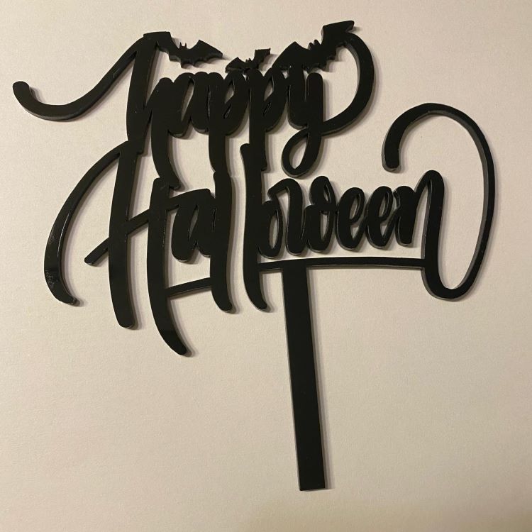 Halloween Pleksi Ayna Pasta Süsü