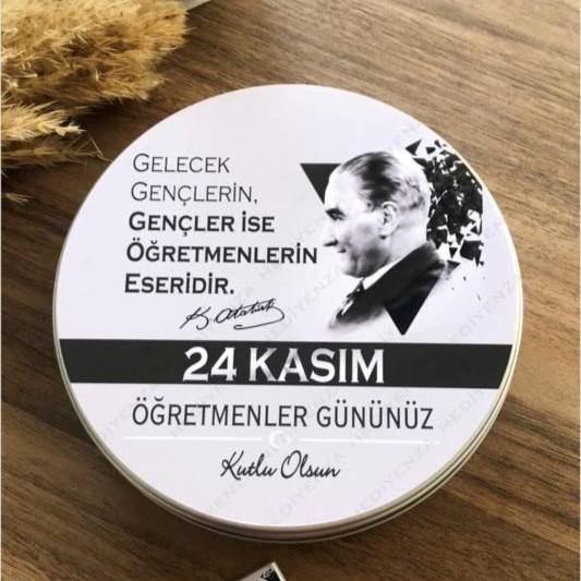 24 Kasım Öğretmenler Günü Teneke & Metal Kutu